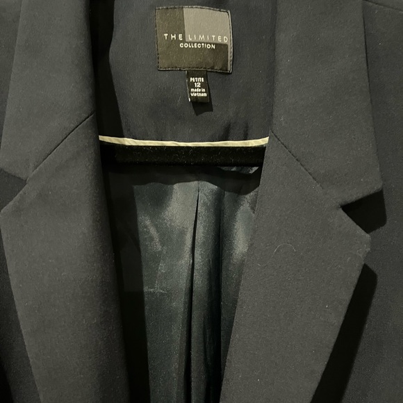 Limited Navy Blazer Size 12 petite - Picture 2 of 2